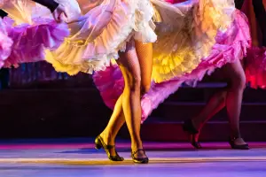 cabaret dancers performing at a cabaret club in las vegas.